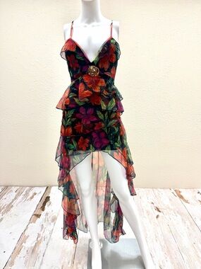 Sister Party Dress Festival Vacation Strappy Trendy Ruffle Small